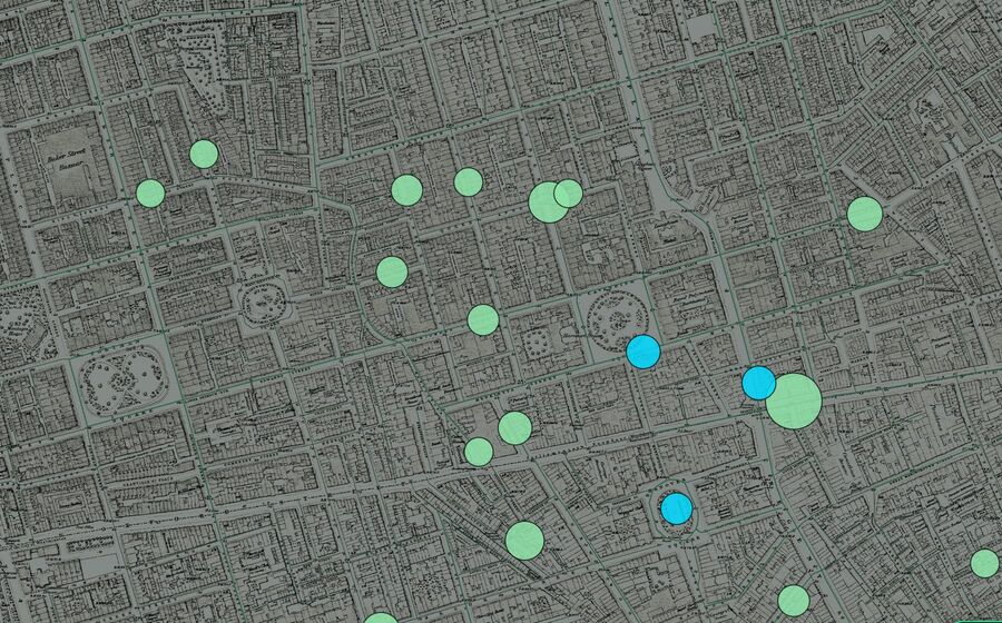 The Ordnance Survey 1:2500 around Marylebone