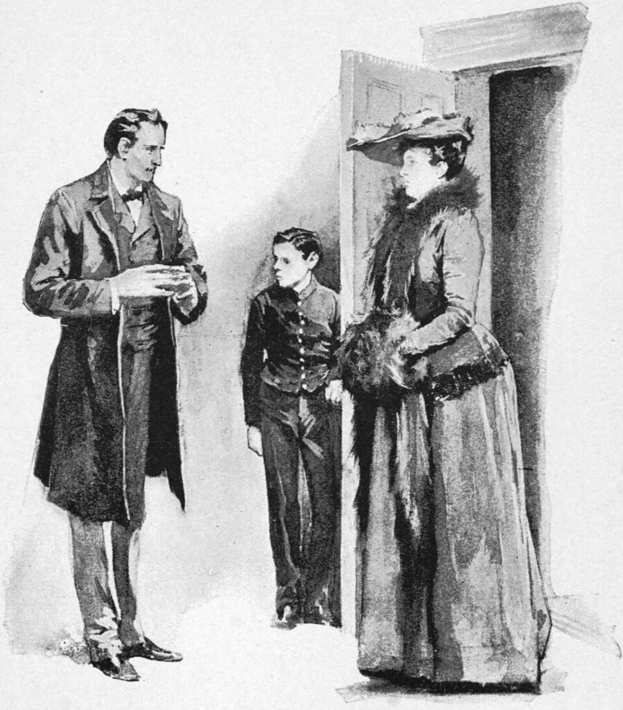 Sherlock Holmes welcomed her