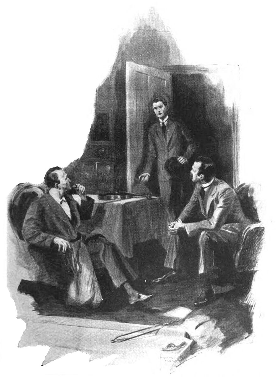 Illustration from page 213 of The Strand Magazine Volume 65 for The Adventure of the Creeping Man