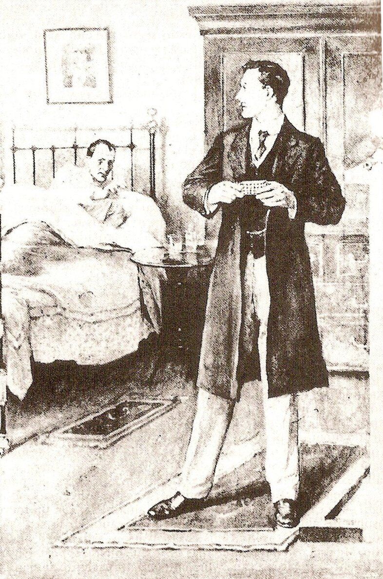 Sherlock Holmes in "The Adventure of the Dying Detective"