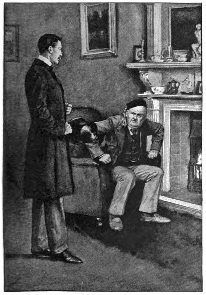 Illustration captioned "'What's this?' he cried, in a high, screaming voice