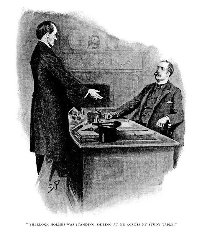 Sherlock Holmes & Watson in The Adventure of the Empty House