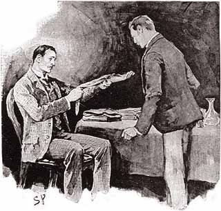 He unwound the handkerchief, and held out his hand
