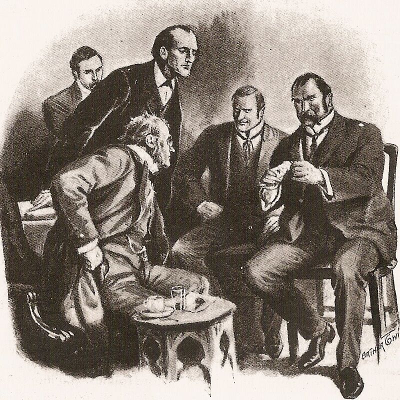 Sherlock Holmes in " The Adventure of Wisteria Lodge ."