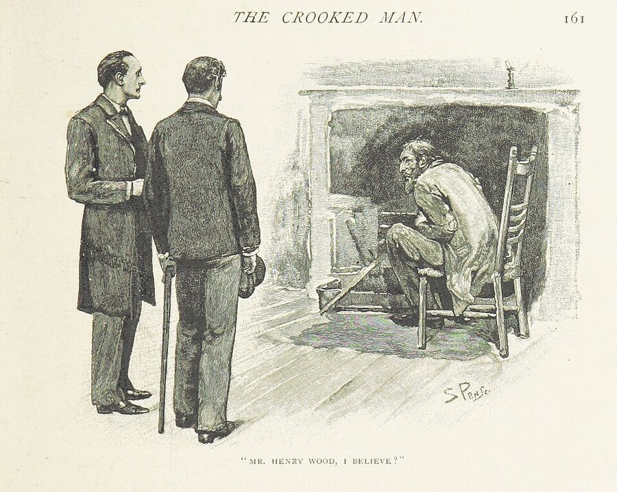 Image taken from: Title : "The Memoirs of Sherlock Holmes", "Single Works" Author : Doyle, Arthur Conan - Sir Illustrator : Sidney Paget (18…