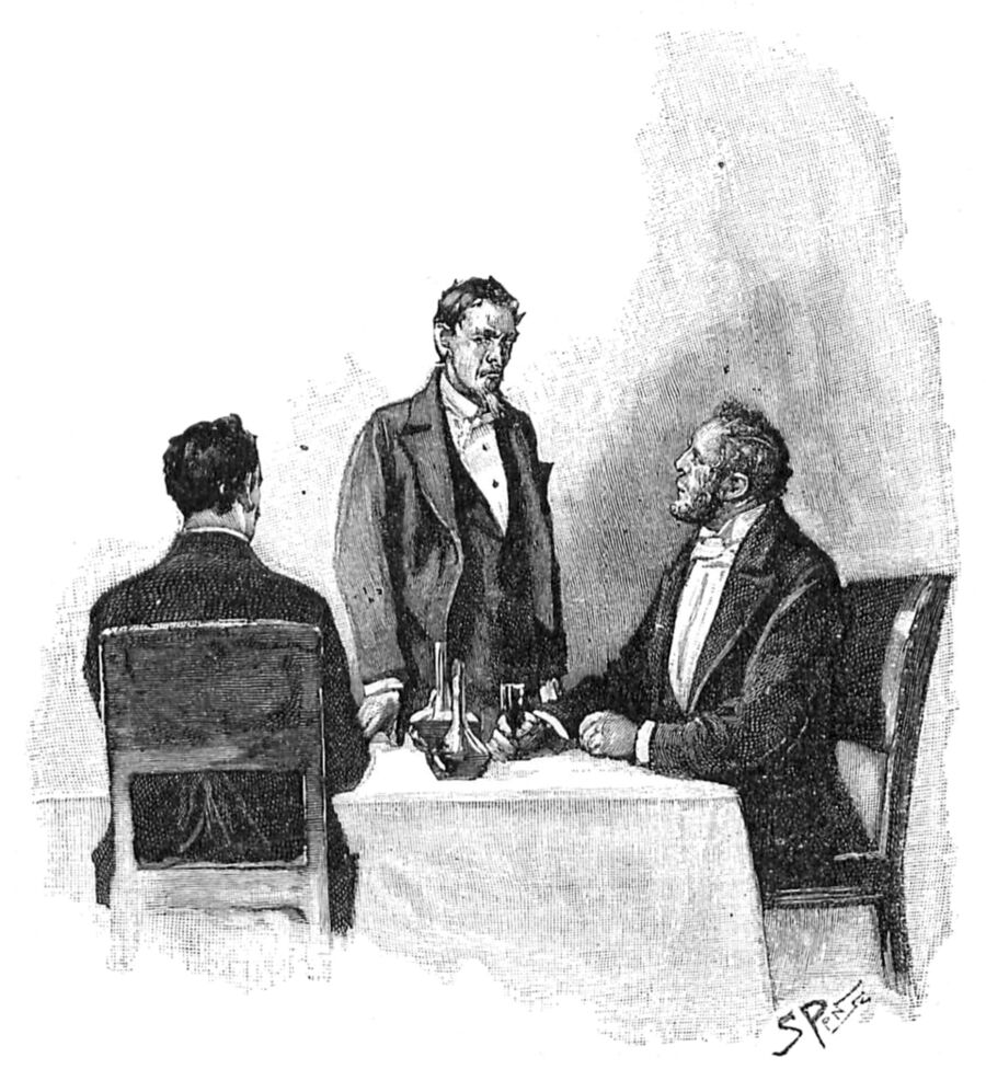 Illustration from p399 The Adventure of the Gloria Scott - "'I've not had my 'pology,' said he, sulkily."