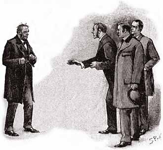 Sherlock Holmes in " The Adventure of the Resident Patient ", which appeared in The Strand Magazine in August, 1893