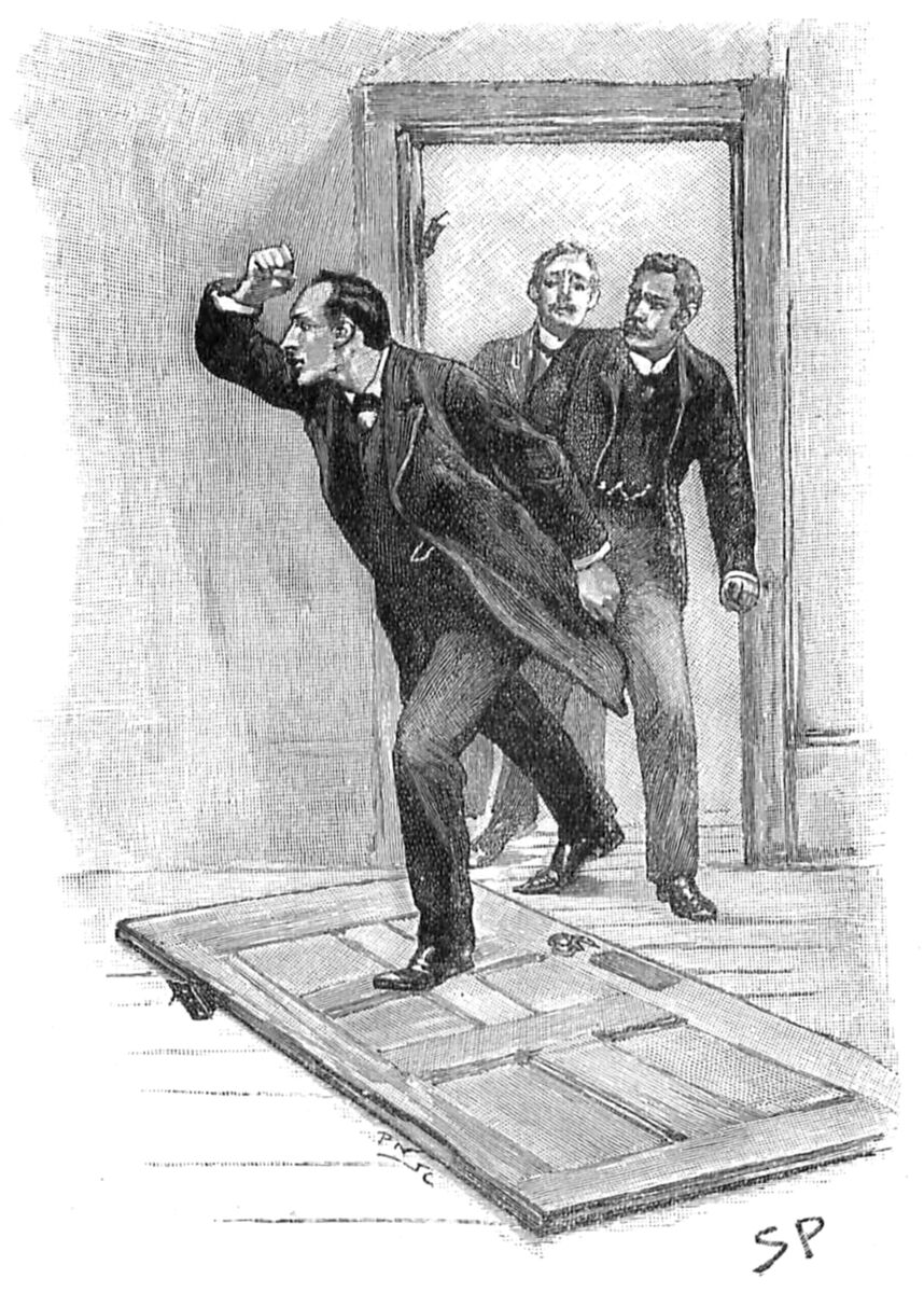 Illustration from p288 The Adventure Of The Stockbroker's Clerk - "We found ourselves in the inner room."